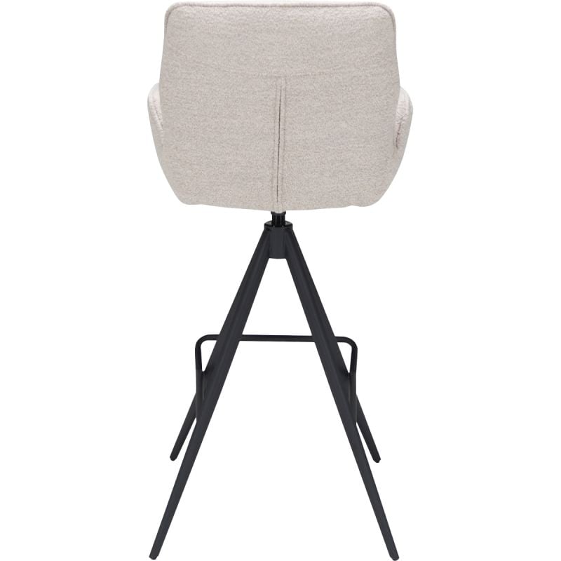 Barstoel Bowie met arm zithoogte 80cm Naturel