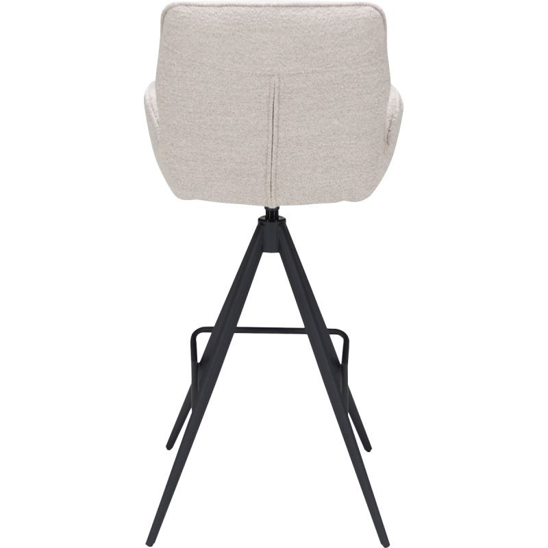 Barstoel Bowie met arm zithoogte 80cm Naturel