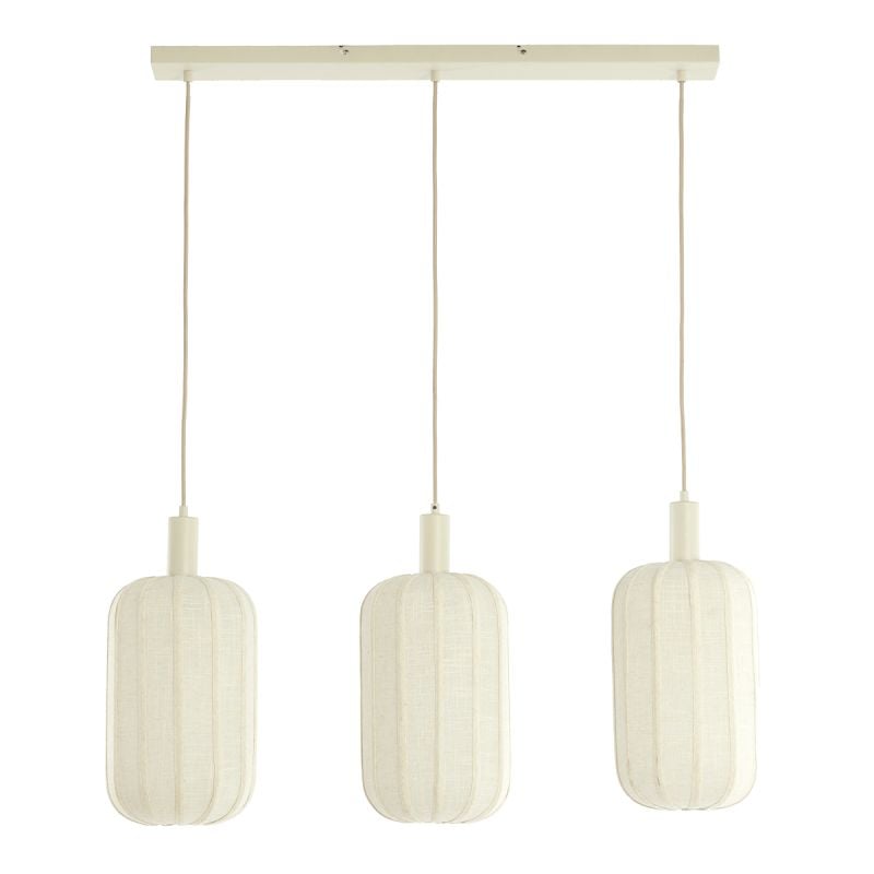 Hanglamp Tulsa 3-lichts Creme