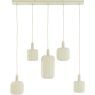 Hanglamp Tulsa 5-lichts Creme