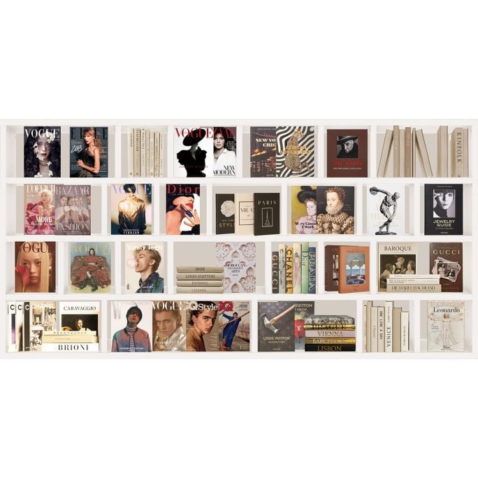 Glasschilderij Books met 3D reliëf mat 160x80cm