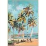 Canvasschilderij Palmtrees 80x120cm