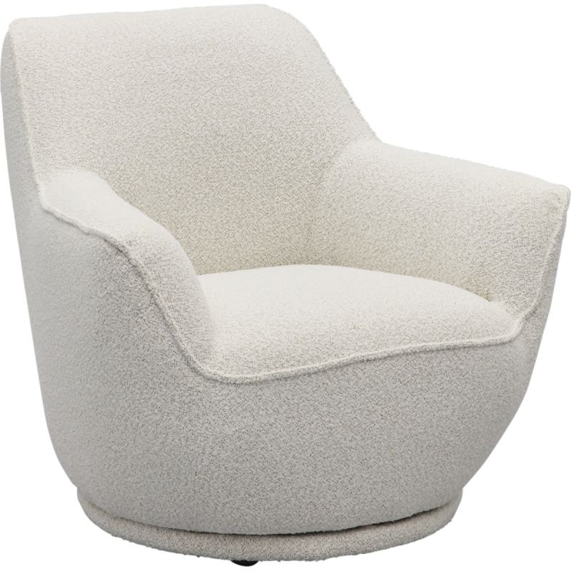 Draaifauteuil Cozy stof Cloud Natural