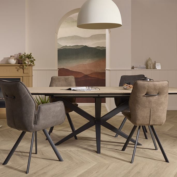 Eettafel Wies Deens ovaal uitschuifbaar