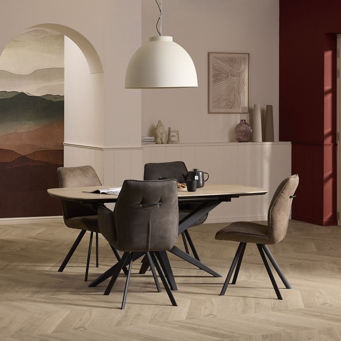 Eettafel Wies Deens ovaal uitschuifbaar