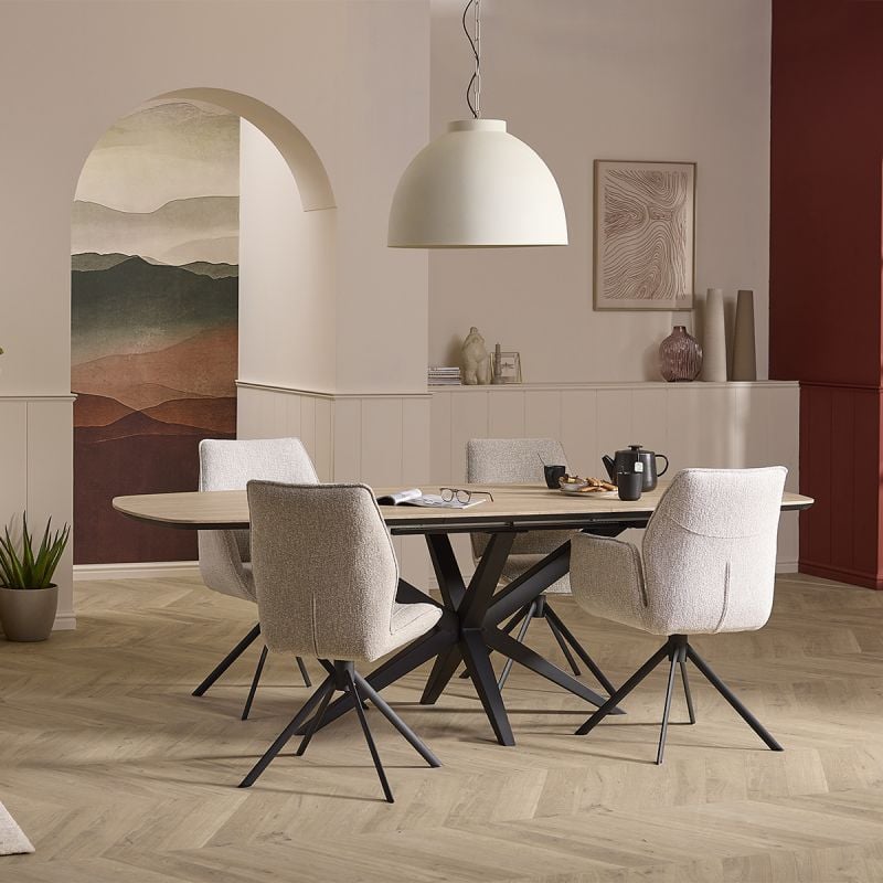 Eettafel Wies Deens ovaal uitschuifbaar