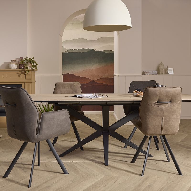 Eettafel Wies Deens ovaal uitschuifbaar