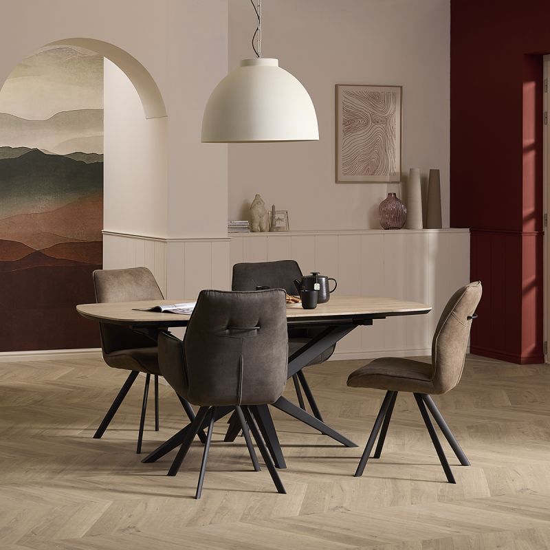 Eettafel Wies Deens ovaal uitschuifbaar