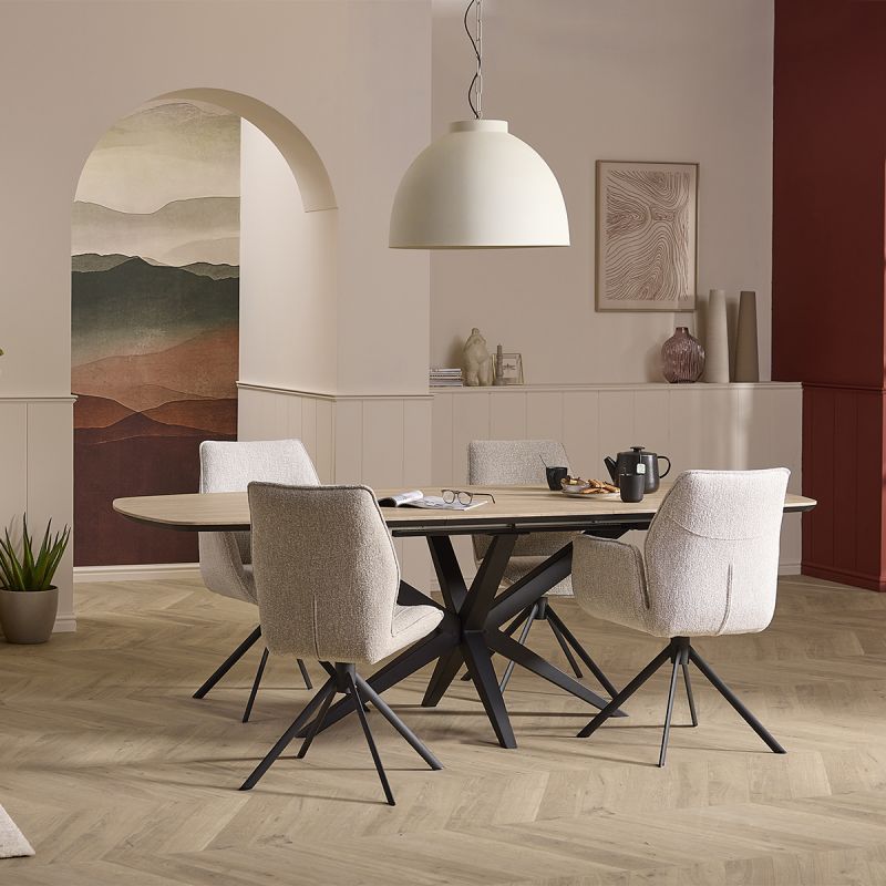 Eettafel Wies Deens ovaal uitschuifbaar