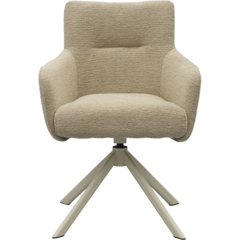 Eetkamerstoel Jule Gear Beige met beige frame