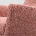 Draaifauteuil Roos zwarte kruispoot