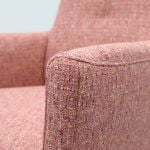 Draaifauteuil Roos zwarte kruispoot