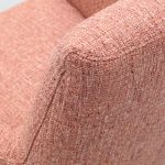 Draaifauteuil Roos zwarte kruispoot