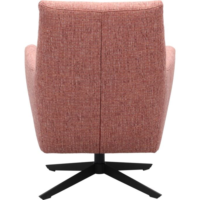 Draaifauteuil Roos zwarte kruispoot