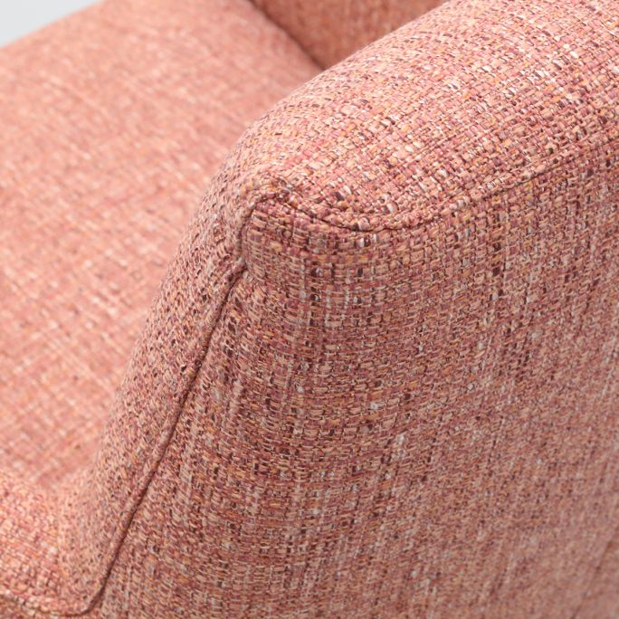 Draaifauteuil Roos zwarte kruispoot