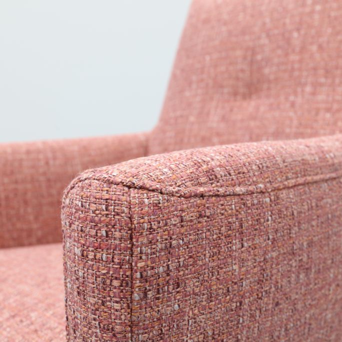 Draaifauteuil Roos zwarte kruispoot