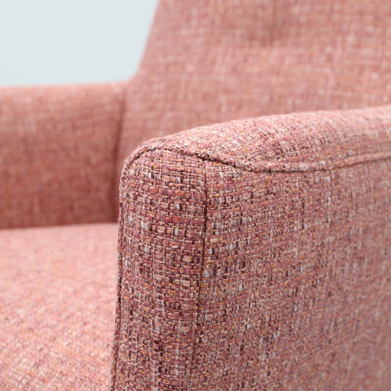 Draaifauteuil Roos zwarte kruispoot