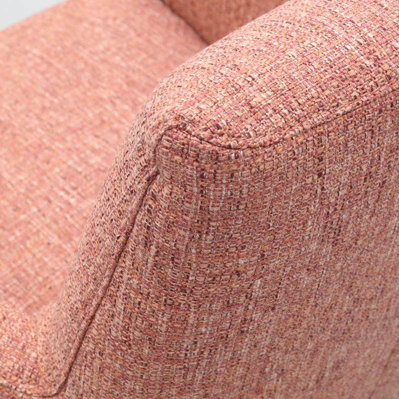 Draaifauteuil Roos zwarte kruispoot