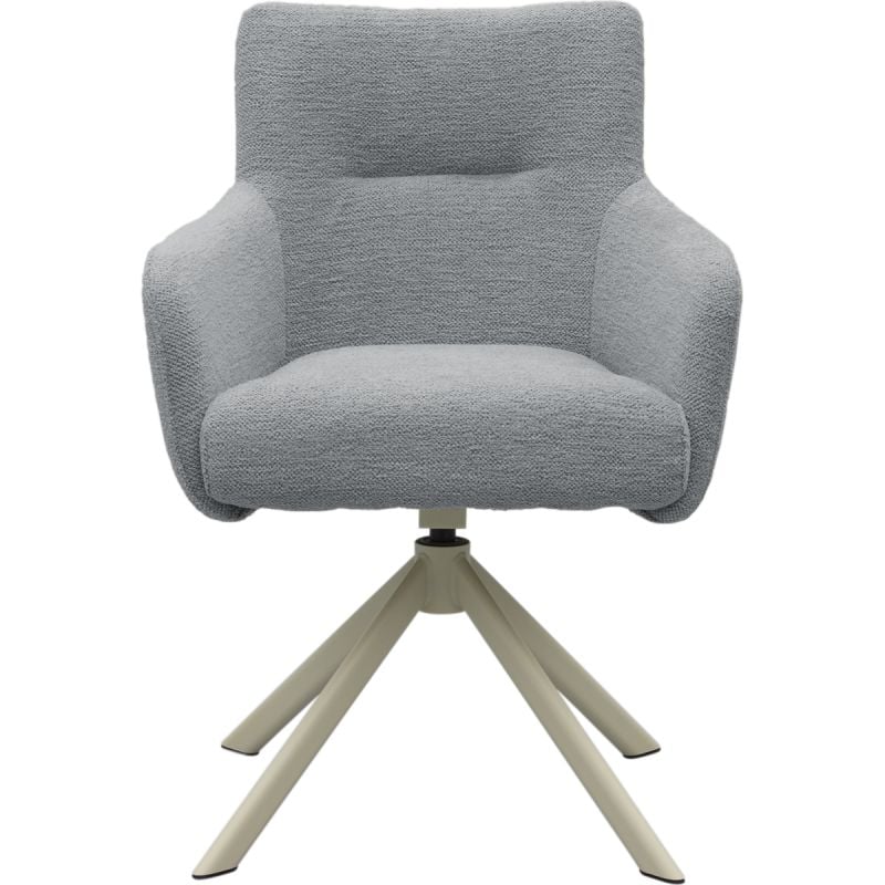 Eetkamerstoel Jule Genua Steel met beige frame