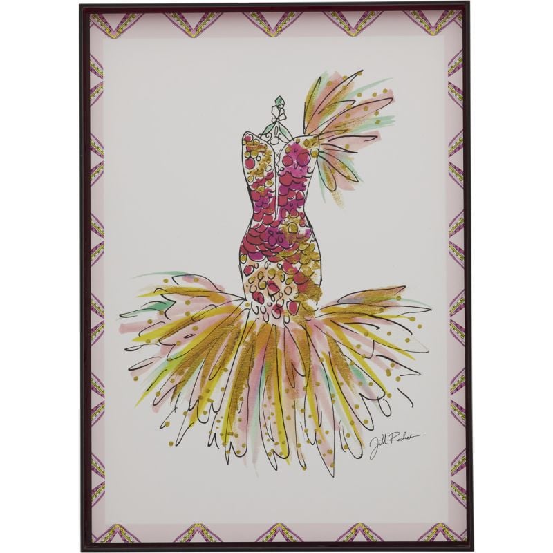 Fashion art Dress 50x70 cm by Jill afbeelding