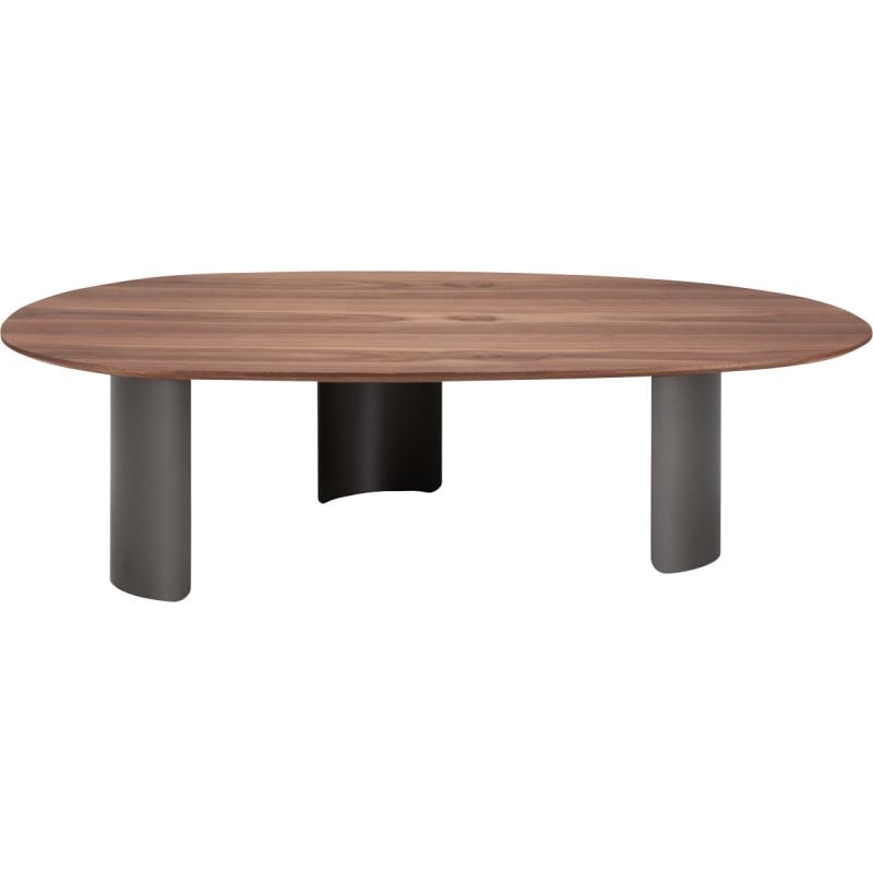 Salontafel Sakana groot Walnoot-Brons