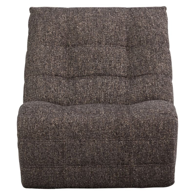 Relaxfauteuil Humla Antraciet/Bruin melange