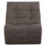Relaxfauteuil Humla Antraciet/Bruin melange