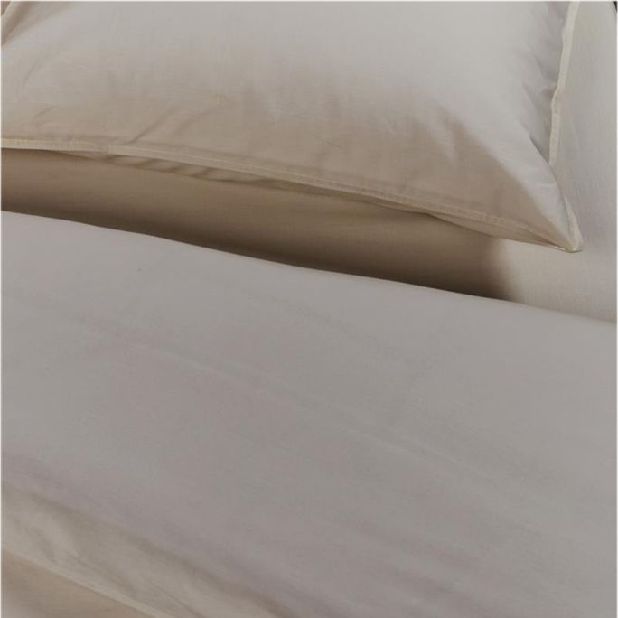 Dekbedovertrek Cotton Uni Taupe 240x200/220