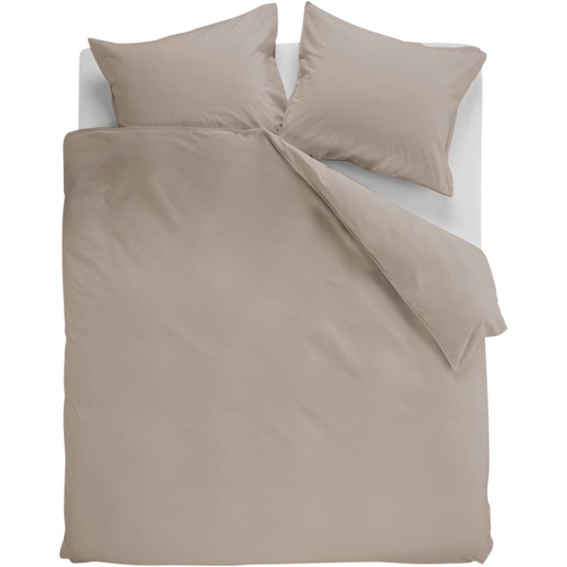 Dekbedovertrek Cotton Uni Taupe 240x200/220