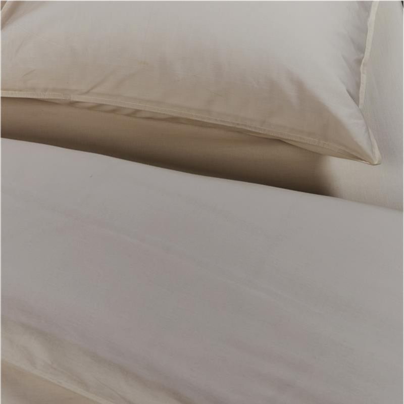 Dekbedovertrek Cotton Uni Taupe 240x200/220