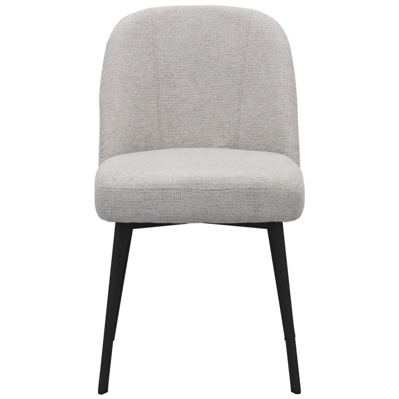 Eetkamerstoel Luson Madrid Ash grey met zwarte poot