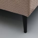 Bank Soof longchair rond arm links + 2,5-zits zonder arm + hoekziteiland rond rechts