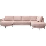 Bank Soof hoekziteiland rond links + 2,5 zits zonder arm + longchair rond arm rechts