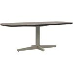 Eettafel Lidusa Deens ovaal kolompoot beige