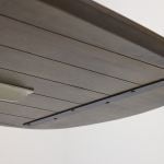 Eettafel Lidusa Deens ovaal kolompoot beige