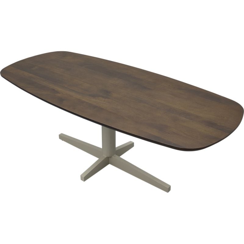 Eettafel Lidusa Deens ovaal kolompoot beige