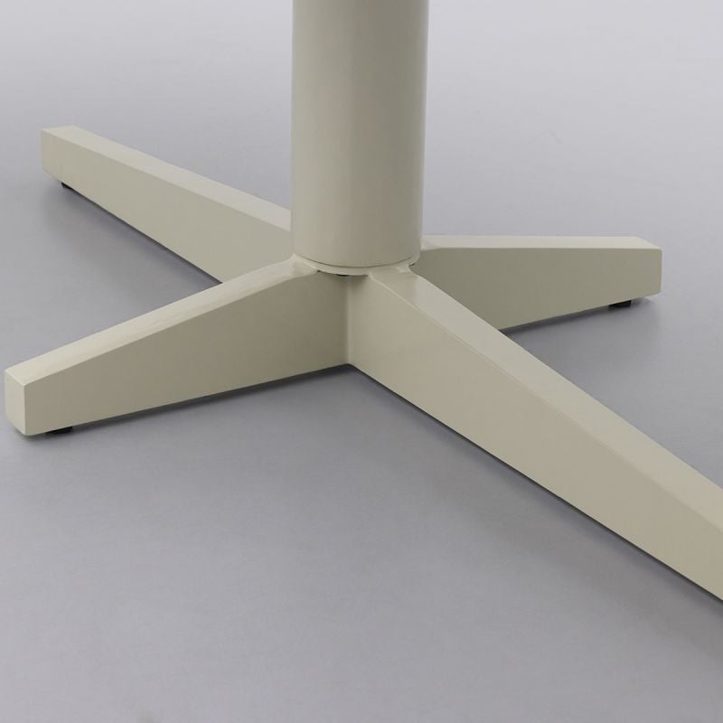 Eettafel Lidusa Deens ovaal kolompoot beige