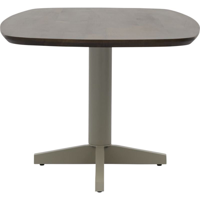 Eettafel Lidusa Deens ovaal kolompoot beige