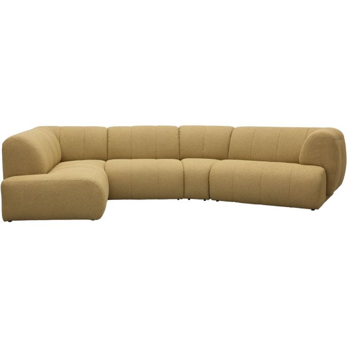 Bank Felice Hoekziteiland links + 1-zits + trapezehoek + 1,5-zits arm rechts