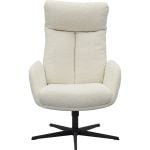 Draaifauteuil Viktor met voetenbank in stof Boogie