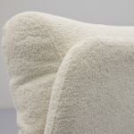 Draaifauteuil Viktor met voetenbank in stof Boogie