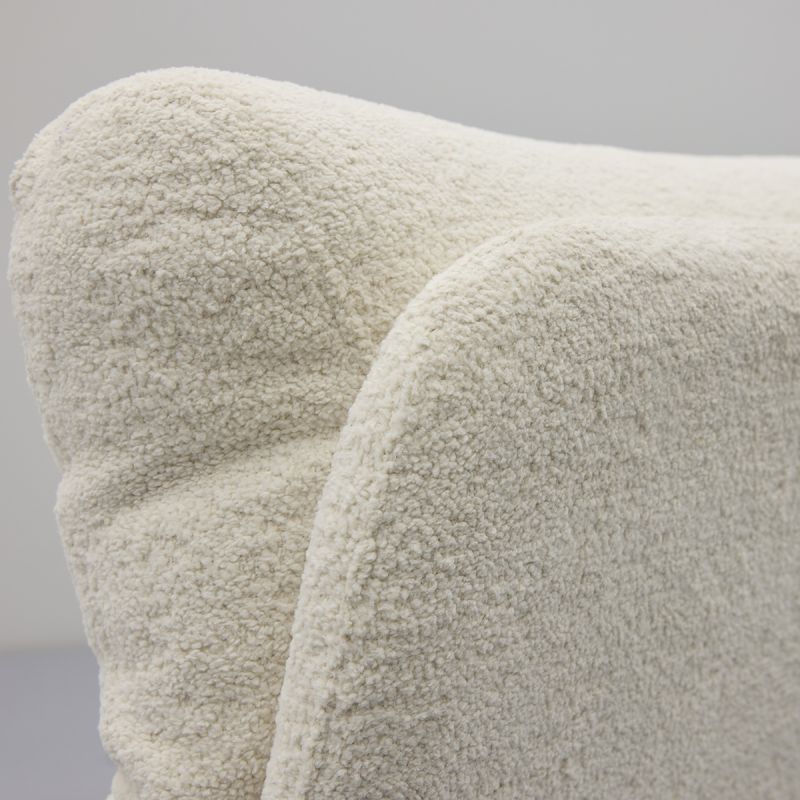 Draaifauteuil Viktor met voetenbank in stof Boogie