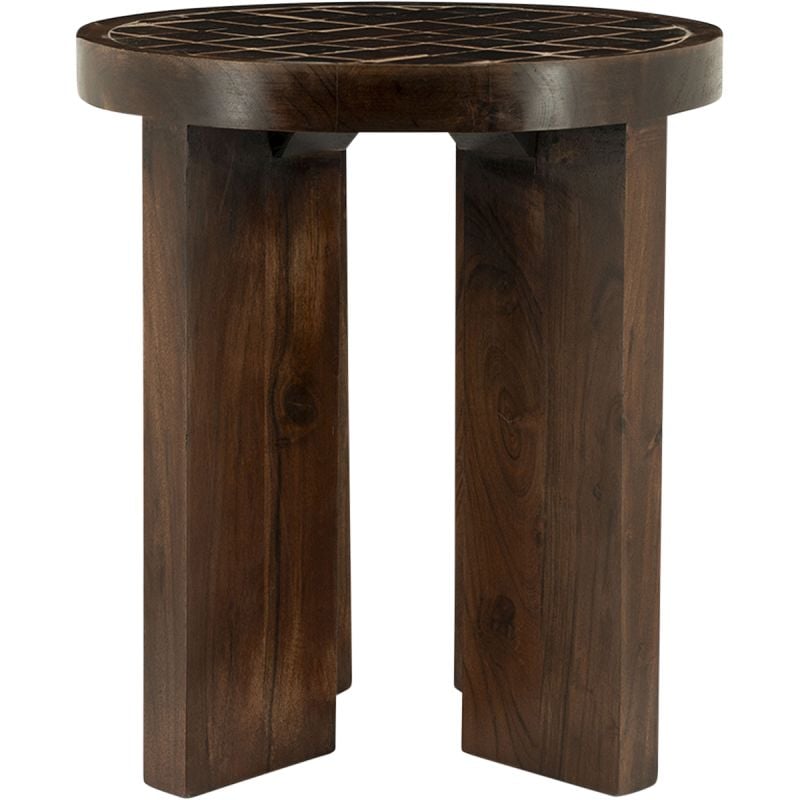 Bijzettafel Tegel bruin