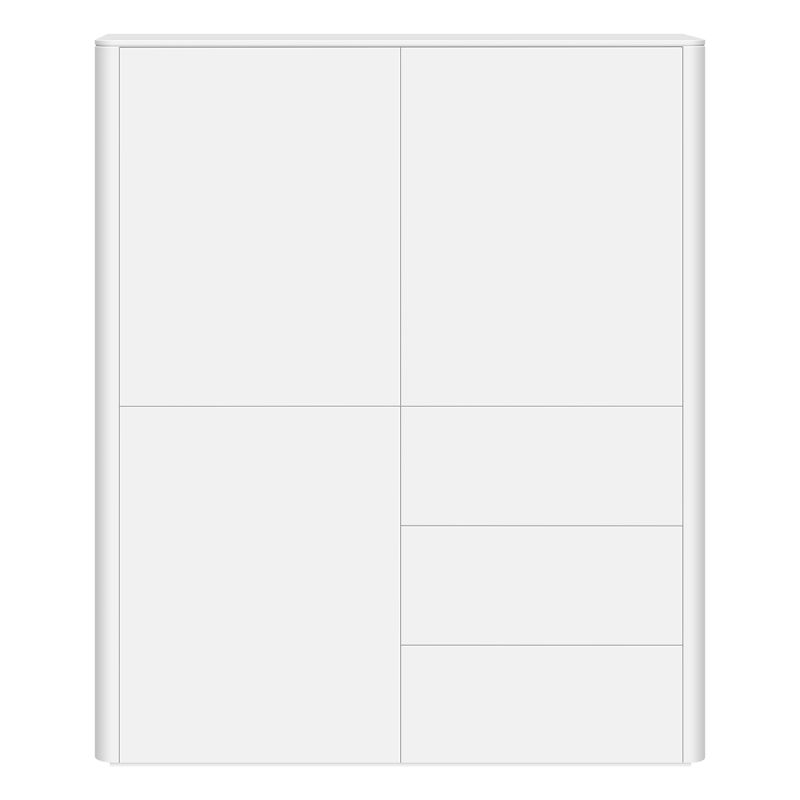 Opbergkast Moiano afgerond wit