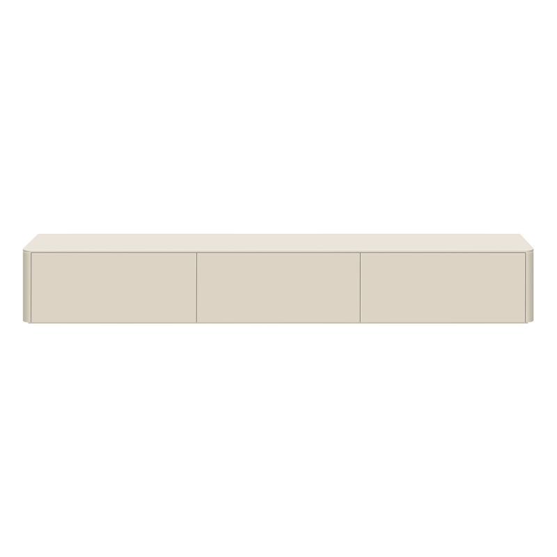 Tv-meubel Moiano afgerond beige 270 cm