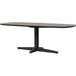 Eettafel Lidusa Deens ovaal kolompoot zwart