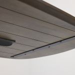 Eettafel Lidusa Deens ovaal kolompoot zwart
