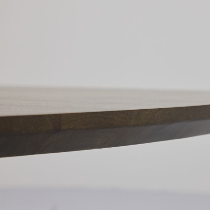 Eettafel Lidusa Deens ovaal kolompoot zwart