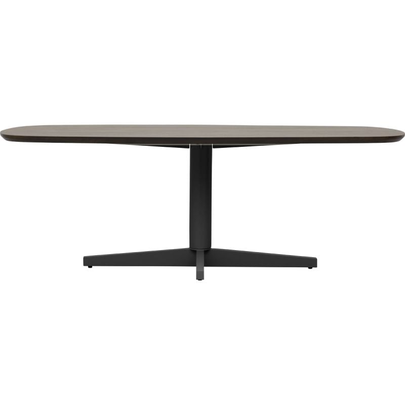 Eettafel Lidusa Deens ovaal kolompoot zwart