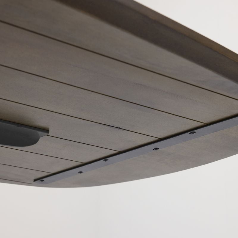Eettafel Lidusa Deens ovaal kolompoot zwart